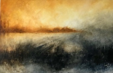 atardecer, óleo sobre tela, 140 x 90 cm